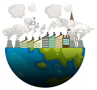 Diagram of pollution